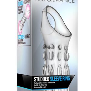 PERFORMANCE STUDDED SLEEVE RING CLEAR