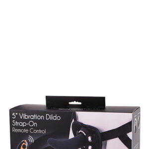 5 INCH VIBRATION DILDO STRAP-ON BLACK