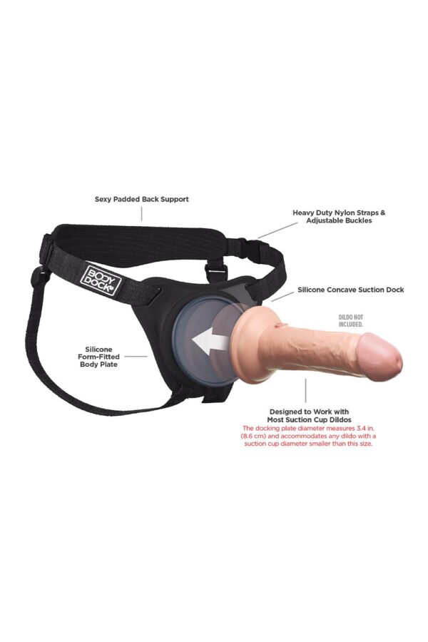 BODY DOCK ELITE HARNESS BLACK - Afbeelding 5
