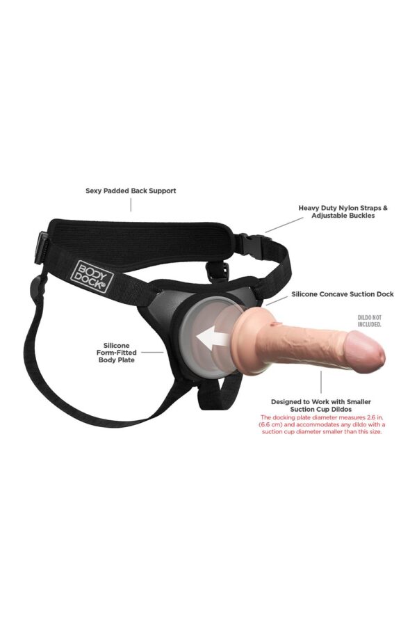 BODY DOCK ELITE MINI HARNESS BLACK - Afbeelding 5