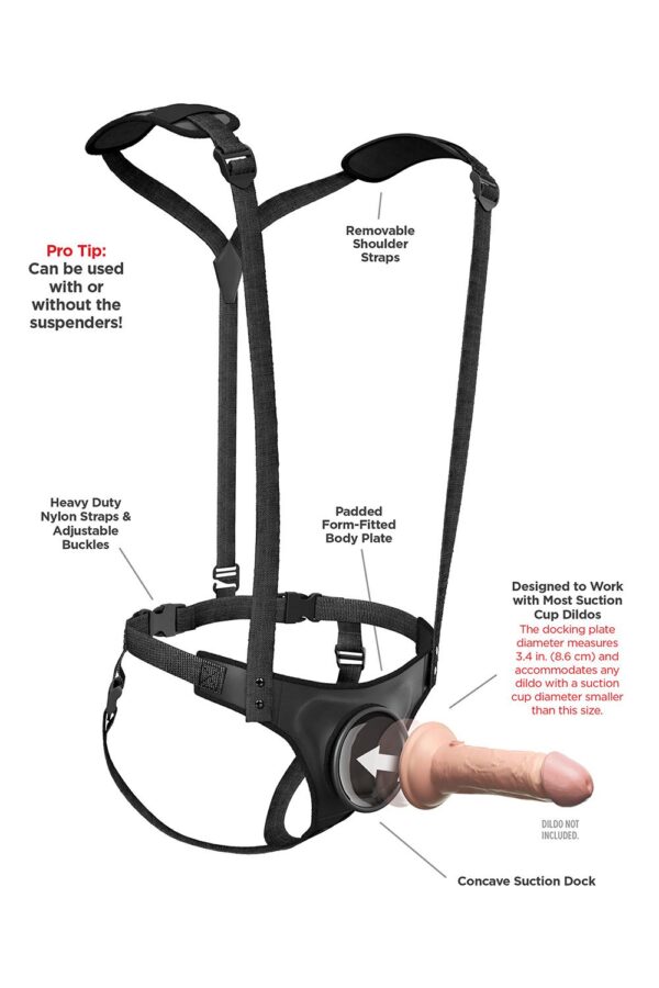 BODY DOCK STRAP-ON SUUSPENDERS BLACK - Afbeelding 5
