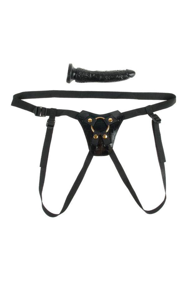 FETISH FANTASY GOLD DESIGNER STRAP-ON BLACK - Afbeelding 2