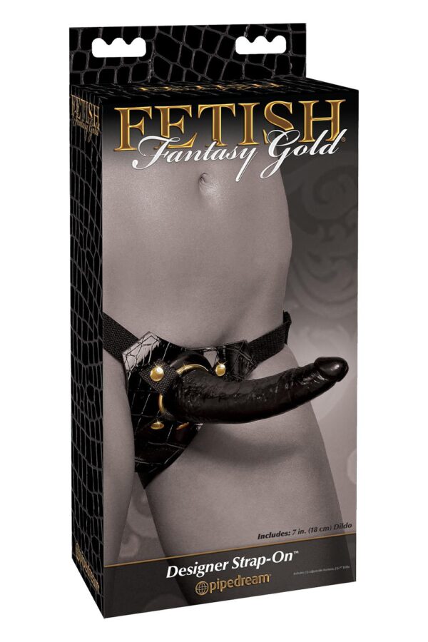 FETISH FANTASY GOLD DESIGNER STRAP-ON BLACK