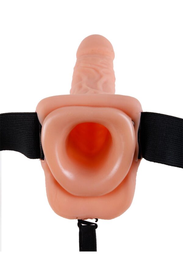 FETISH FANTASY SERIES 9 INCH HOLLOW STRAP-ON WITH BALLS LIGHT - Afbeelding 4