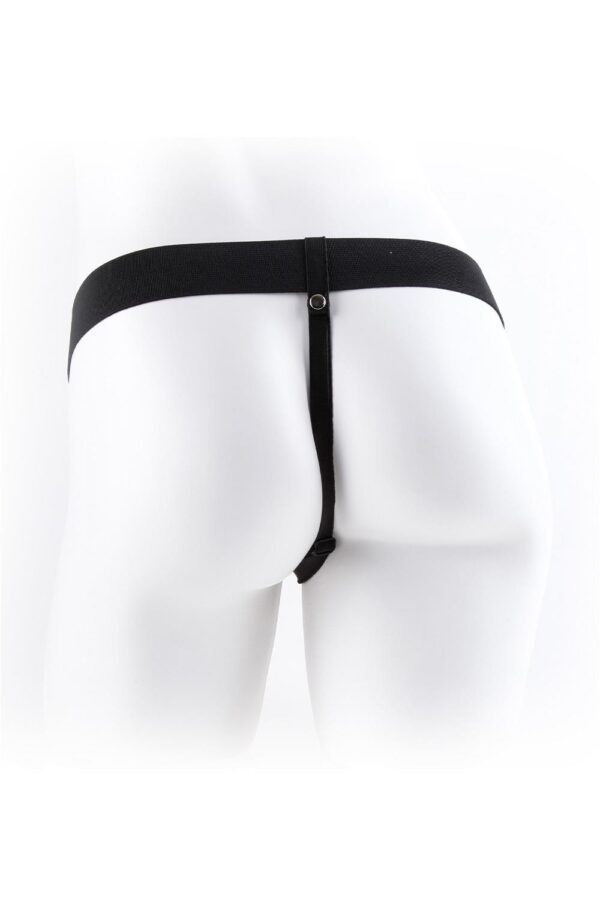 FETISH FANTASY SERIES 9 INCH HOLLOW STRAP-ON WITH BALLS BROWN - Afbeelding 5