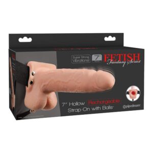 FETISH FANTASY SERIES 7 INCH HOLLOW STRAP-ON LIGHT