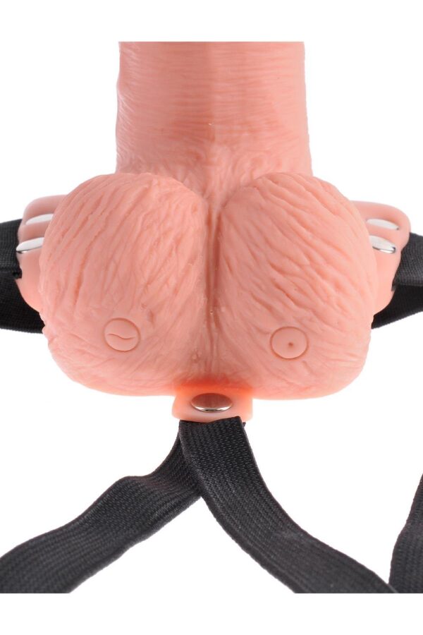 FETISH FANTASY SERIES 6 INCH HOLLOW STRAP-ON WITH REMOTE LIGHT - Afbeelding 4