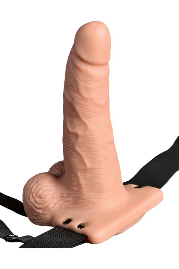 FETISH FANTASY SERIES 6 INCH HOLLOW STRAP-ON WITH REMOTE LIGHT - Afbeelding 2