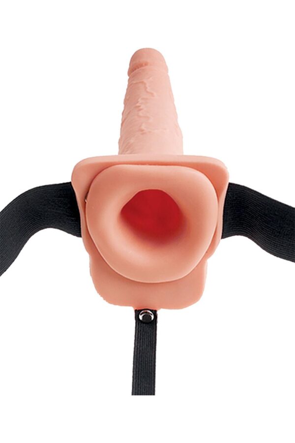 FETISH FANTASY SERIES 7 INCH SQUIRTING HOLLOW STRAP-ON LIGHT - Afbeelding 4
