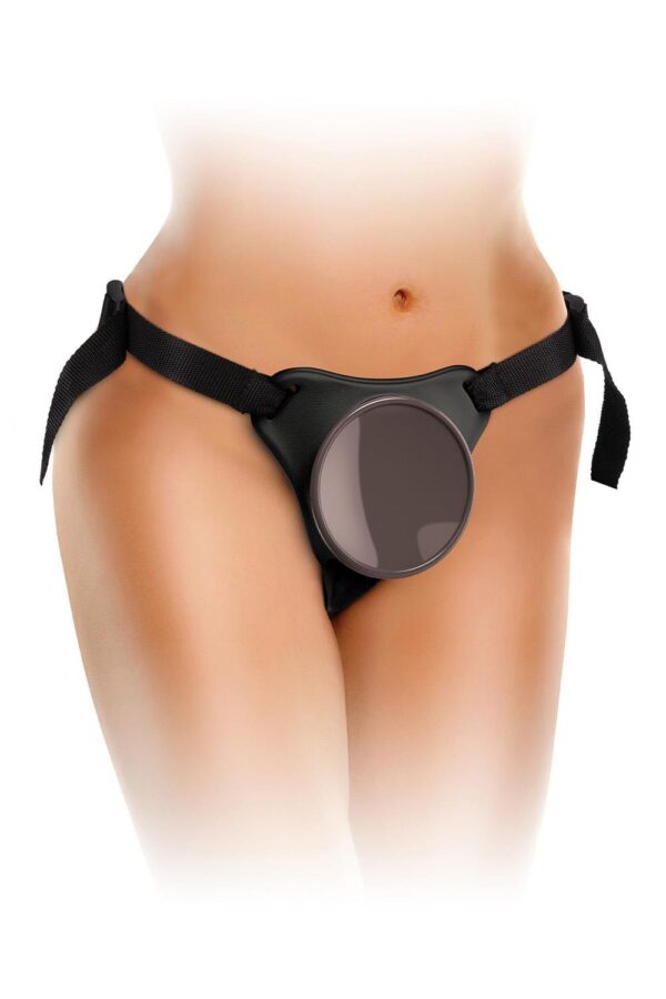 KING COCK ELITE COMFY SILICONE BODY DOCK KIT BLACK - Afbeelding 3