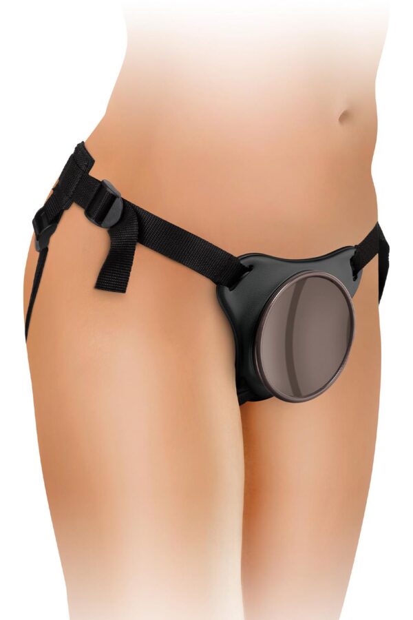 KING COCK ELITE COMFY SILICONE BODY DOCK KIT BLACK - Afbeelding 4