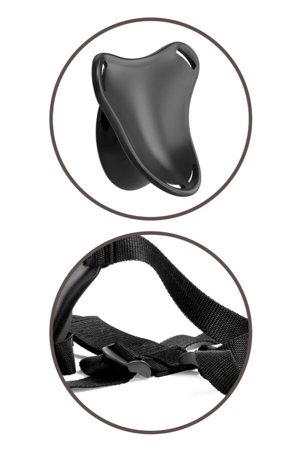 KING COCK ELITE BEGINNER'S BODY DOCK STRAP-ON HARNESS BLACK - Afbeelding 5