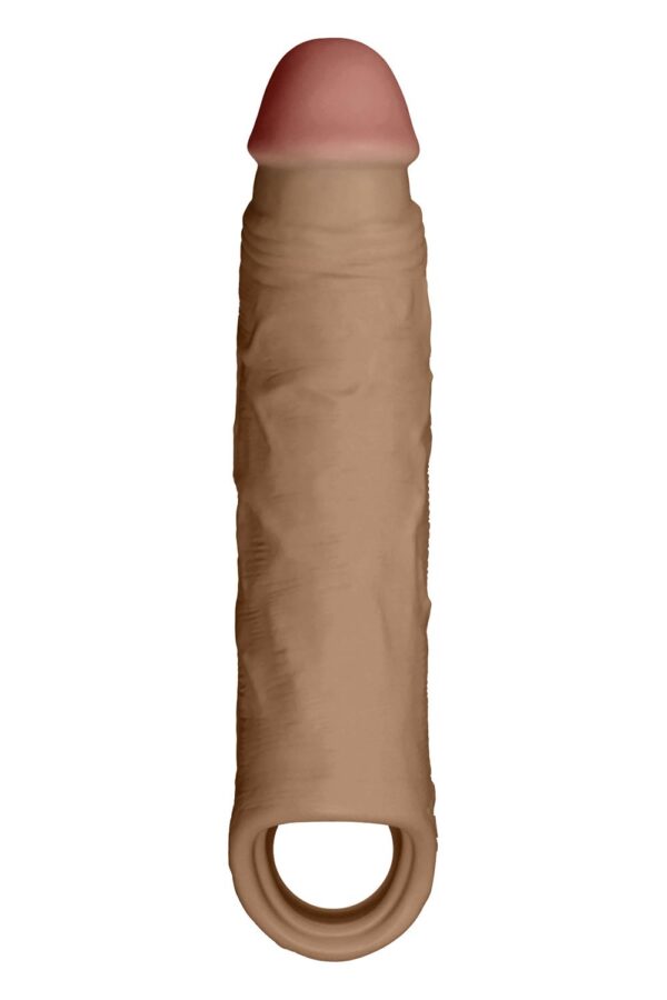 SHAFT SHEATH MODEL F 6.9 INCH LIQUID SILICONE SLEEVE OAK - Afbeelding 3