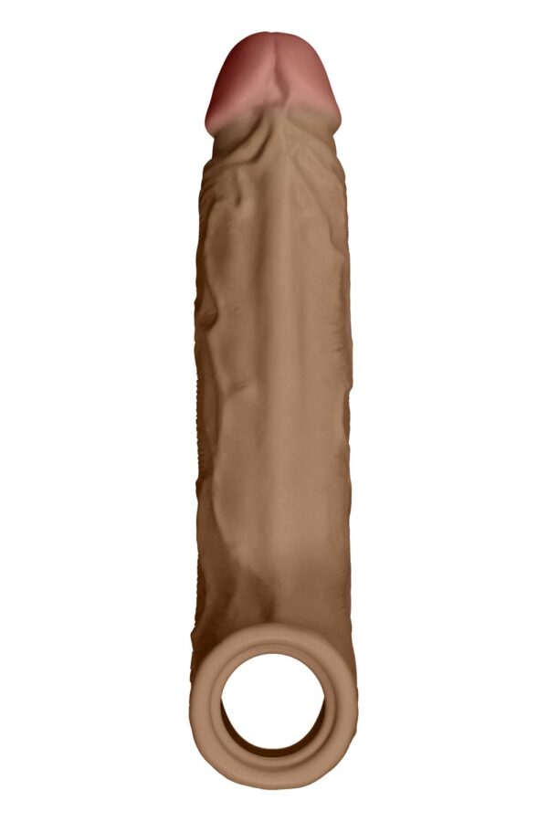 SHAFT SHEATH MODEL F 6.9 INCH LIQUID SILICONE SLEEVE OAK - Afbeelding 2
