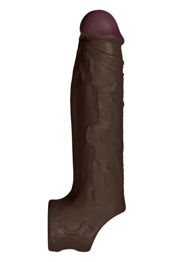 SHAFT SHEATH MODEL F 6.9 INCH LIQUID SILICONE SLEEVE MAHOGANY - Afbeelding 5