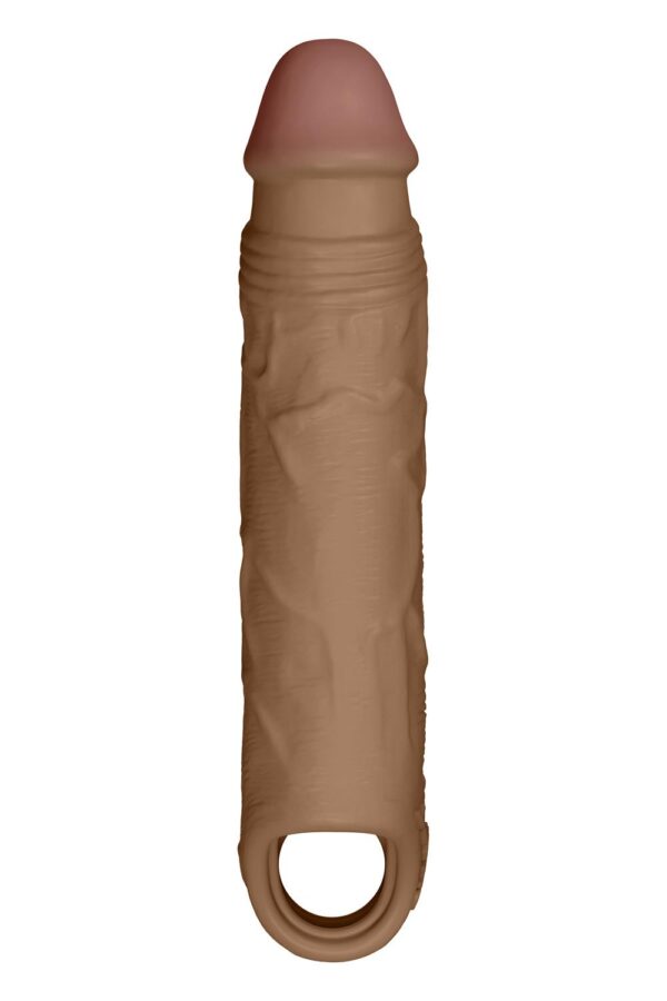 SHAFT SHEATH MODEL F SIZE 1 7.8 INCH LIQUID SILICONE SLEEVE OAK - Afbeelding 5