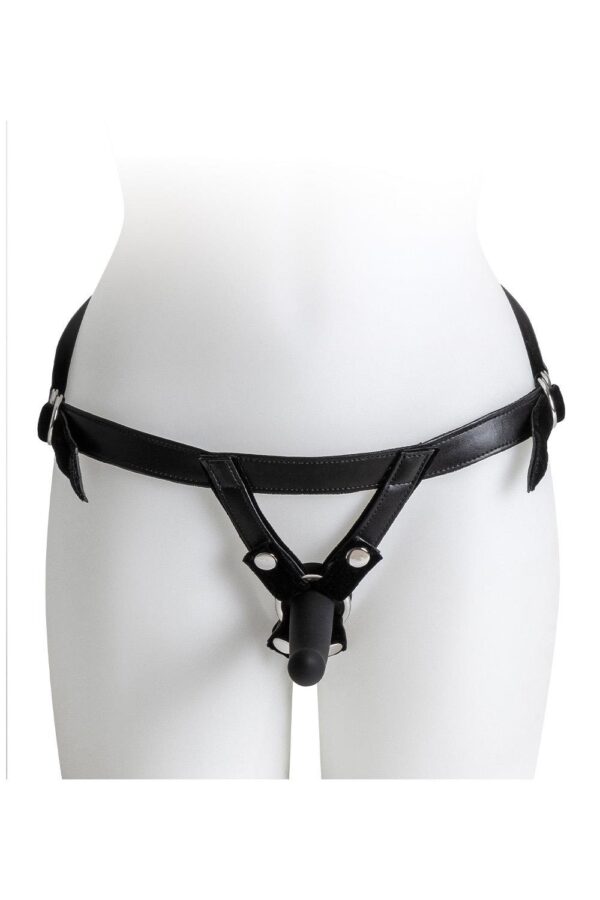 VIRGITE  UNIVERSAL HARNESS WITH BLACK DILDO SIZE S BLACK - Afbeelding 5