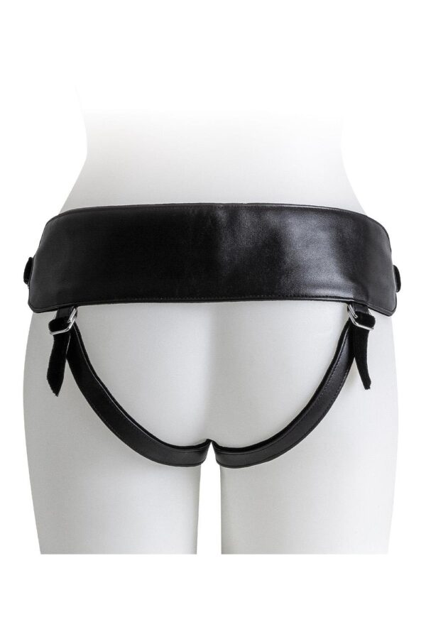 VIRGITE  UNIVERSAL HARNESS WITH BLACK DILDO SIZE M BLACK - Afbeelding 3