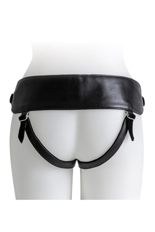 VIRGITE  UNIVERSAL HARNESS WITH BLACK DILDO SIZE L BLACK - Afbeelding 3