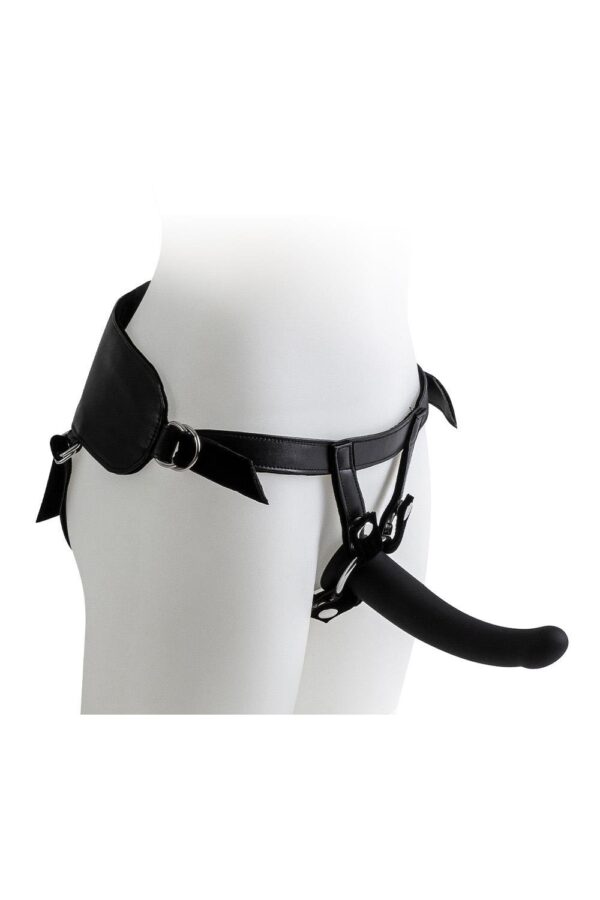 VIRGITE  UNIVERSAL HARNESS WITH BLACK DILDO SIZE L BLACK - Afbeelding 4